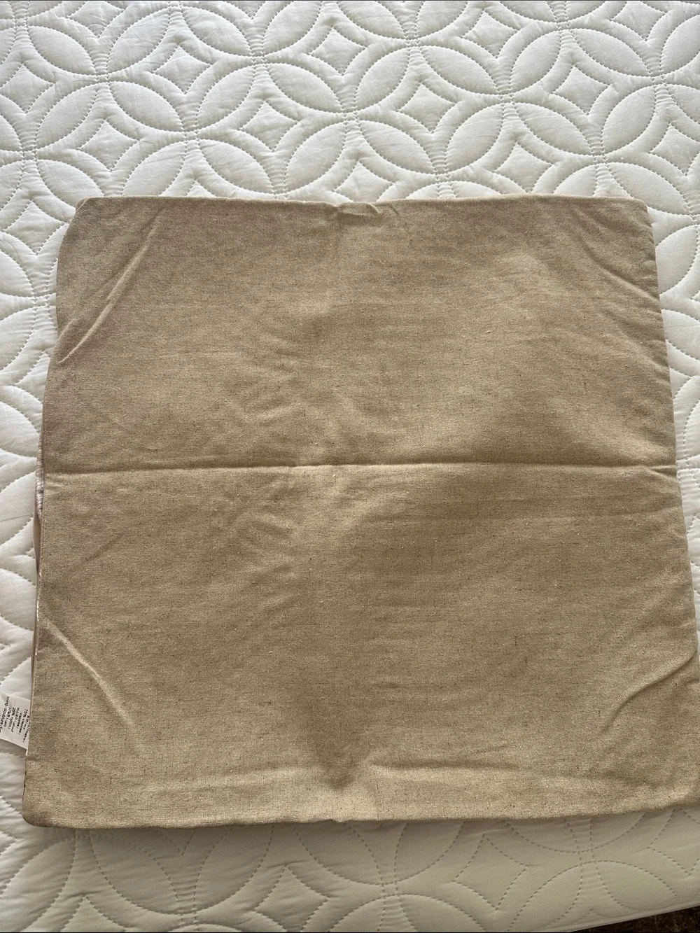 Rust Quilted Decorative Throw Pillow Cover - Unbranded
